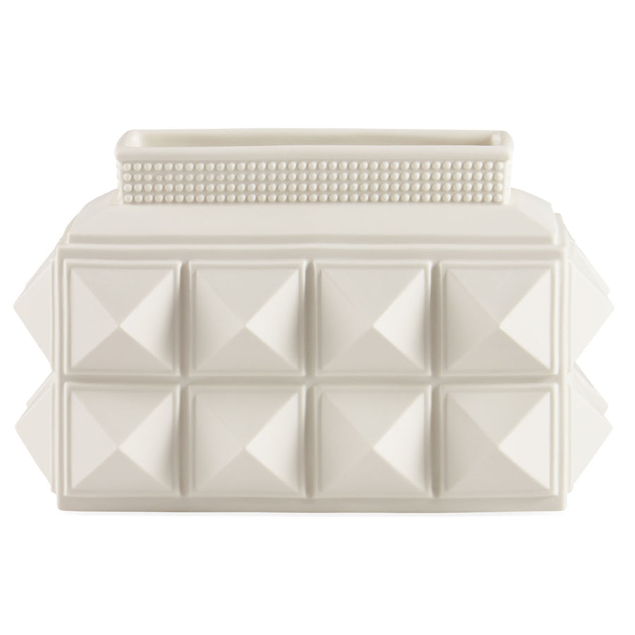   Porcelain Studded Low Vase | Oroa.com