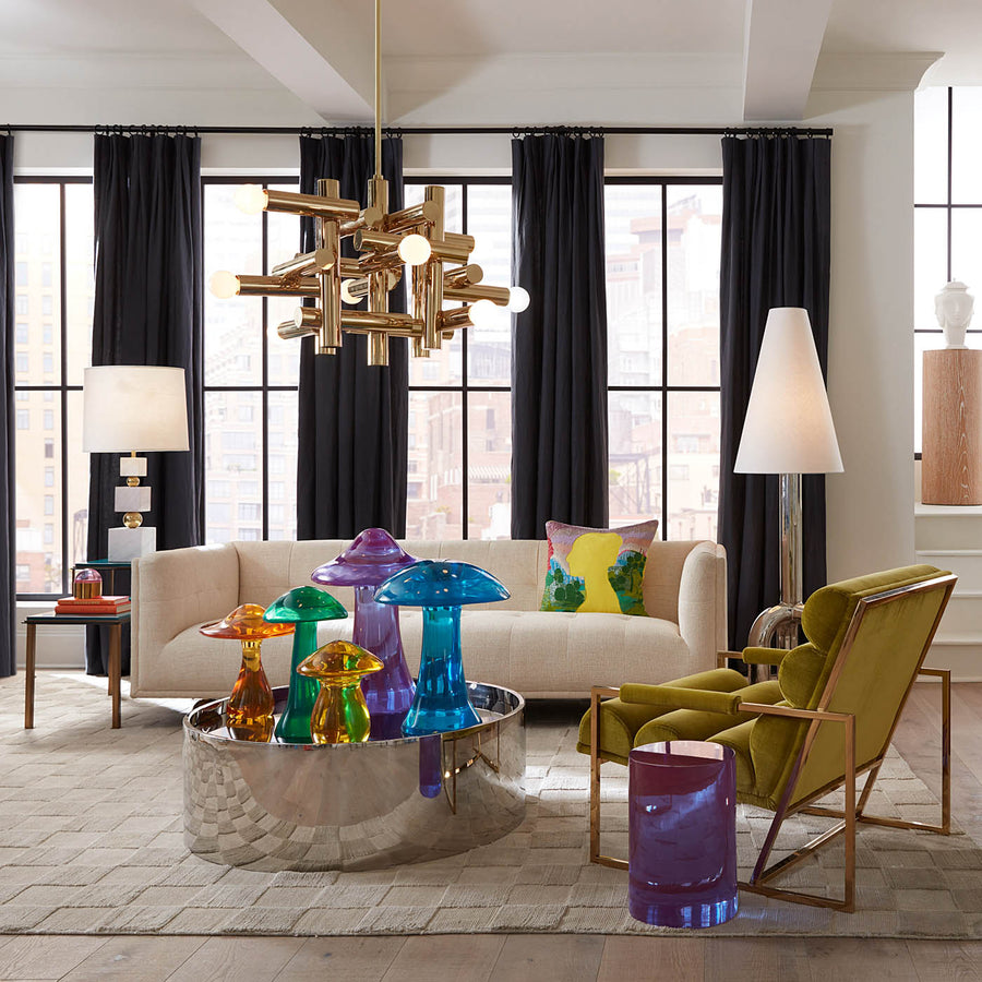   Polished Nickel Floor Lamp | Oroa.com