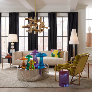   Polished Nickel Floor Lamp | Oroa.com