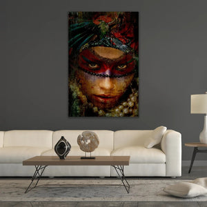   Ethnic Painted Face Photographic Art | Oroa.com