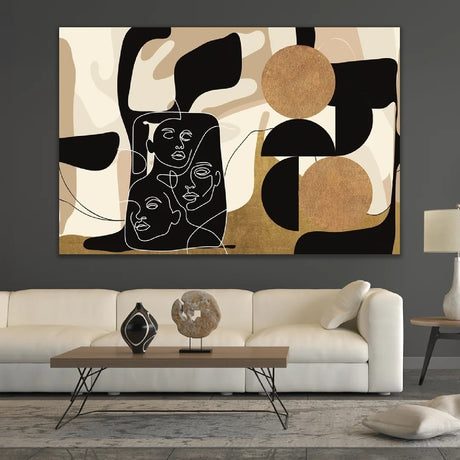   Face Line Abstract Art | Oroa.com