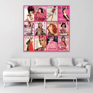   Pink Magazine Collage Photographic Art | Oroa.com