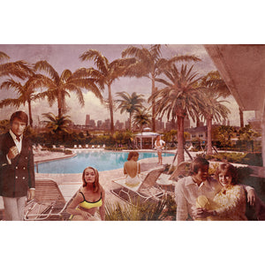   Tropical Pool Lounging Photographic Art | Oroa.com