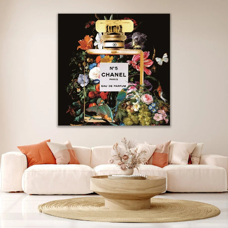   Floral Perfume Bottle Photographic Art | Oroa.com