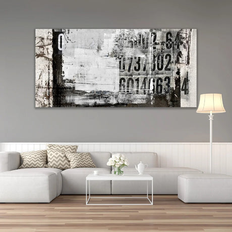   Gray & White Abstract Art | Oroa.com
