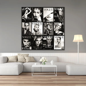   Black & White Magazine Collage Photographic Art | Oroa.com