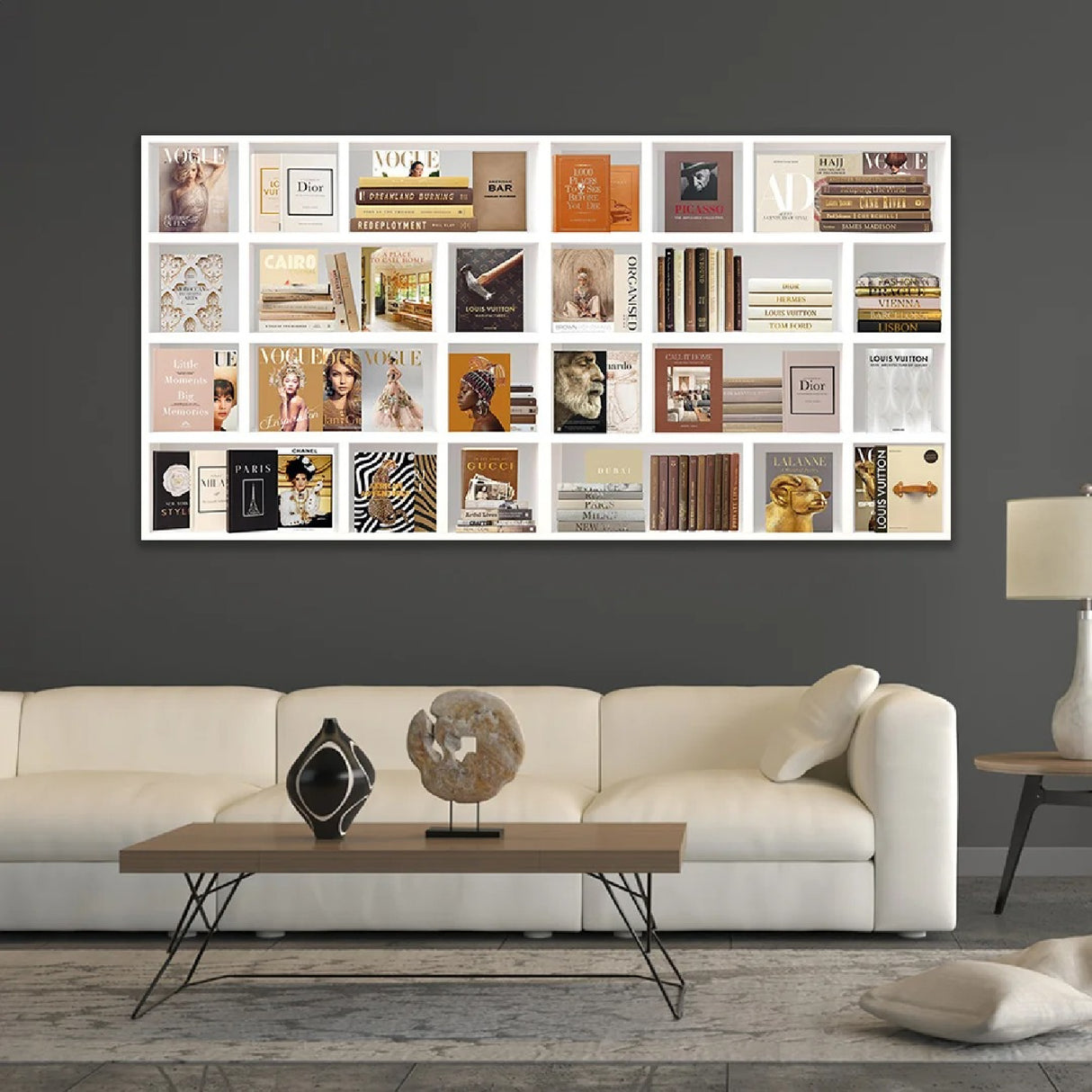   Earth-Toned Books Artwork | Oroa.com