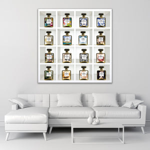   Perfume Bottle Collage Photographic Art | Oroa.com