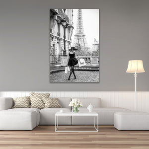   Black Dressed Woman Photographic Art | Oroa.com