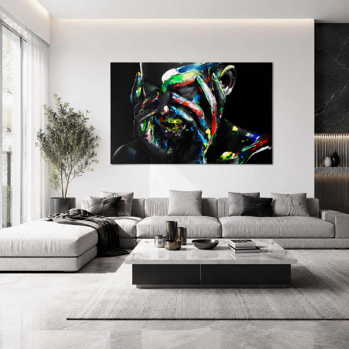   Painted Face Photographic Art | Oroa.com