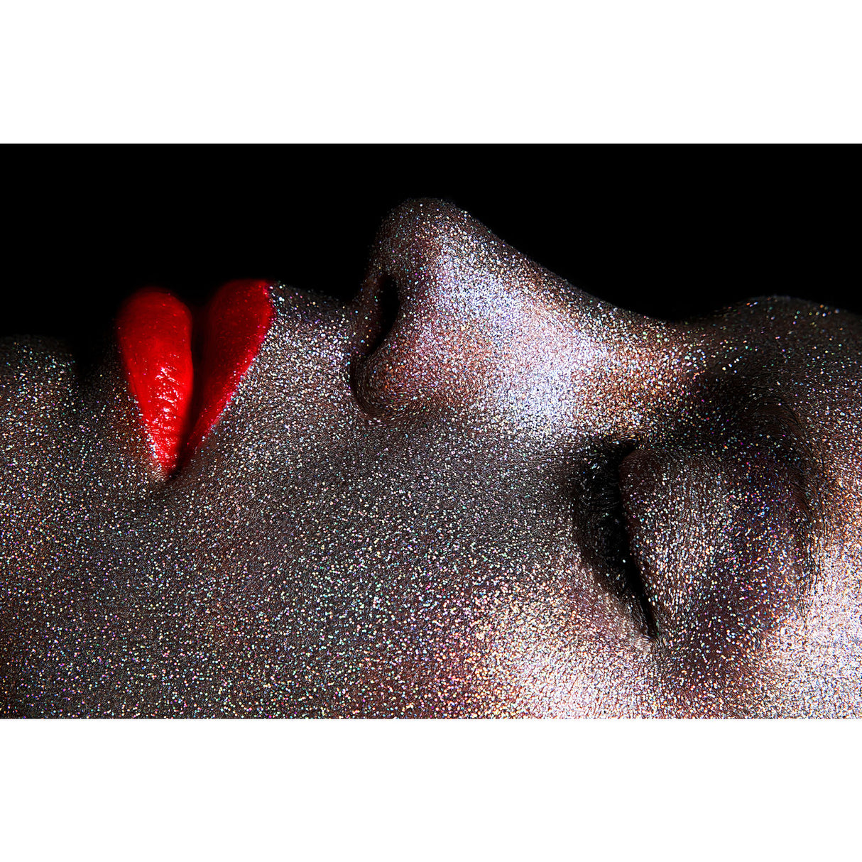   Red Lips Woman Photographic Art | Oroa.com