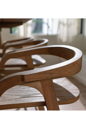   Teak Modern Bar Chair | Oroa.com
