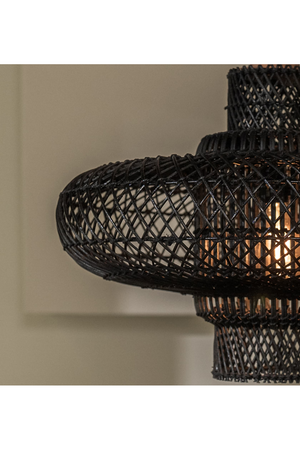   Black Rattan Modern Lampshade | Oroa.com