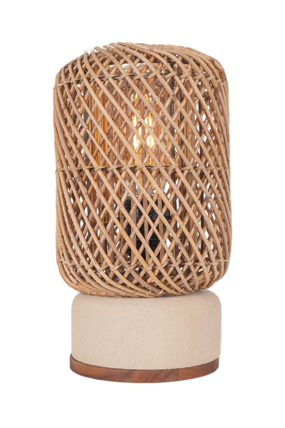   Rattan Cylindrical Table Lamp | Oroa.com