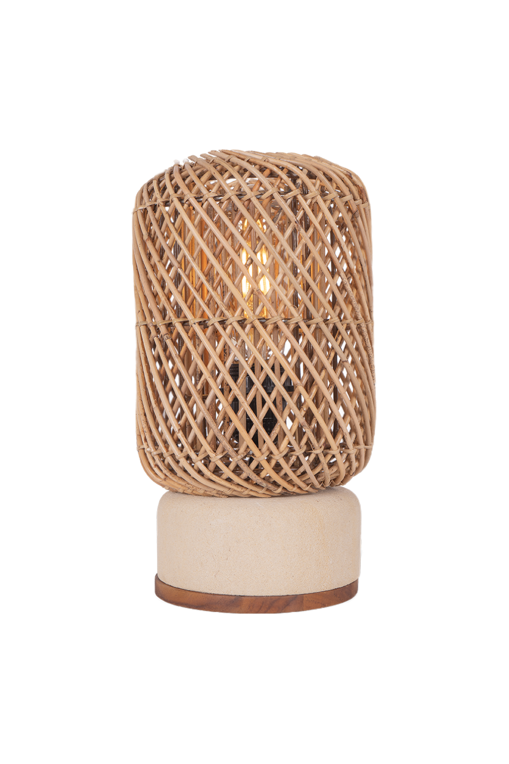   Rattan Cylindrical Table Lamp | Oroa.com
