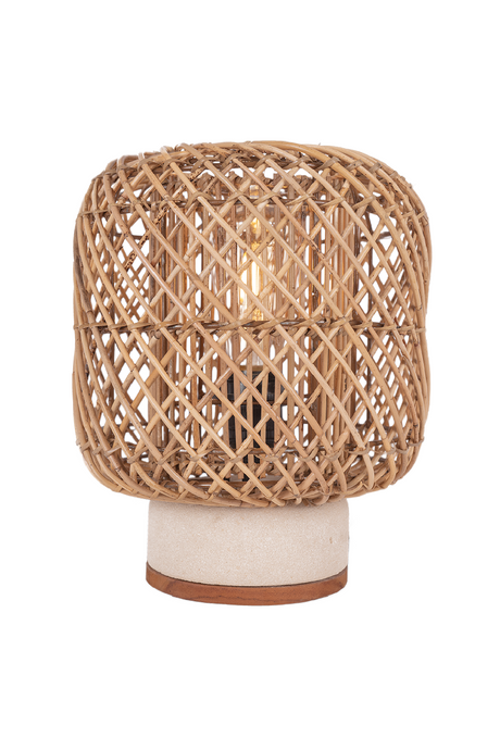   Rattan Cylindrical Table Lamp | Oroa.com