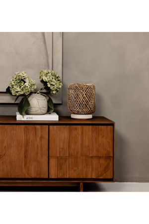   Rattan Cylindrical Table Lamp | Oroa.com