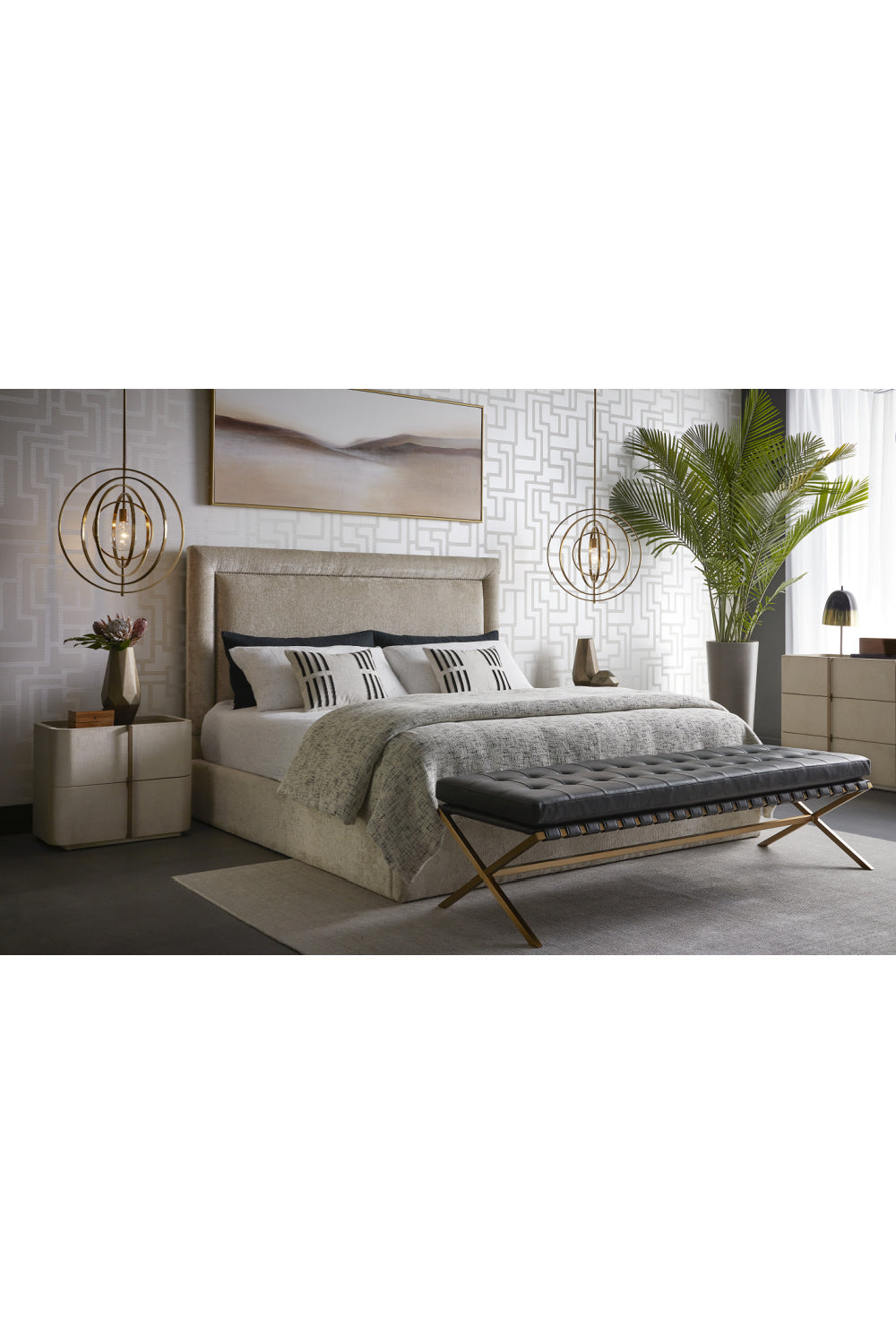   Modern European furniture - Leather-Look 2-Drawer Nightstand - www.oroa.com | Oroa.com