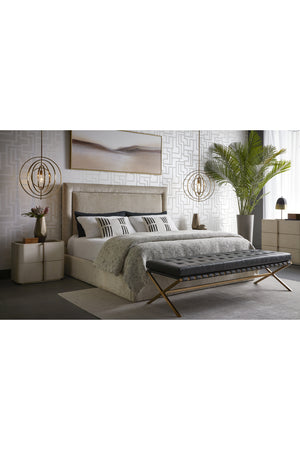   Modern European furniture - Leather-Look 2-Drawer Nightstand - www.oroa.com | Oroa.com