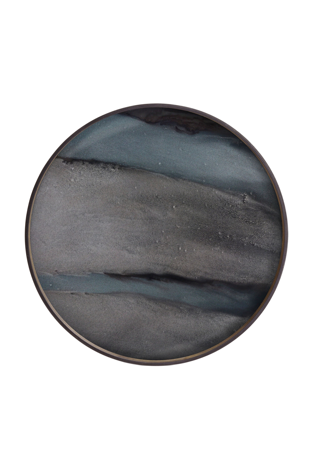   Hand-painted Glass Round Tray | Oroa.com