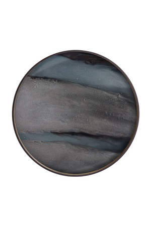  Hand-painted Glass Round Tray | Oroa.com