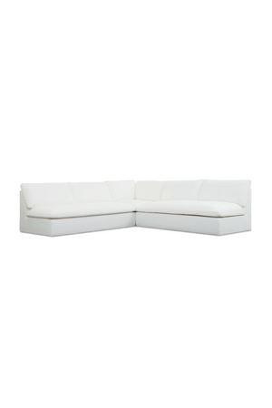   Modern European furniture - 3-Piece White Outdoor Modular Sofa - www.oroa.com | Oroa.com