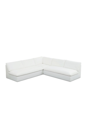   Modern European furniture - 3-Piece White Outdoor Modular Sofa - www.oroa.com | Oroa.com