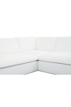   Modern European furniture - 3-Piece White Outdoor Modular Sofa - www.oroa.com | Oroa.com