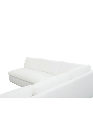   Modern European furniture - 3-Piece White Outdoor Modular Sofa - www.oroa.com | Oroa.com