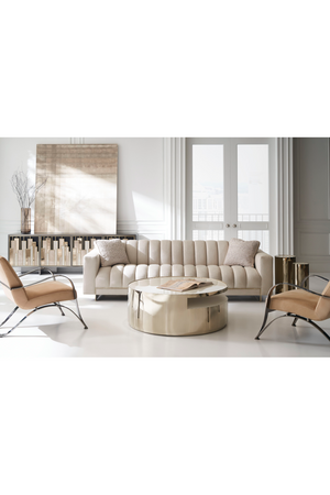   Light Brown Leather Lounge Chair | Oroa.com