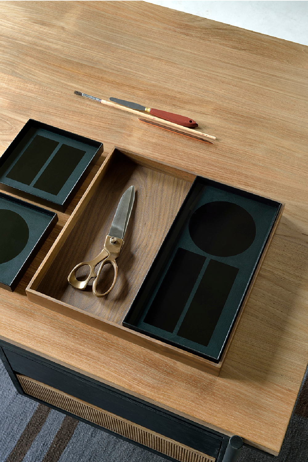  Teak Desk With Drawers | Oroa.com
