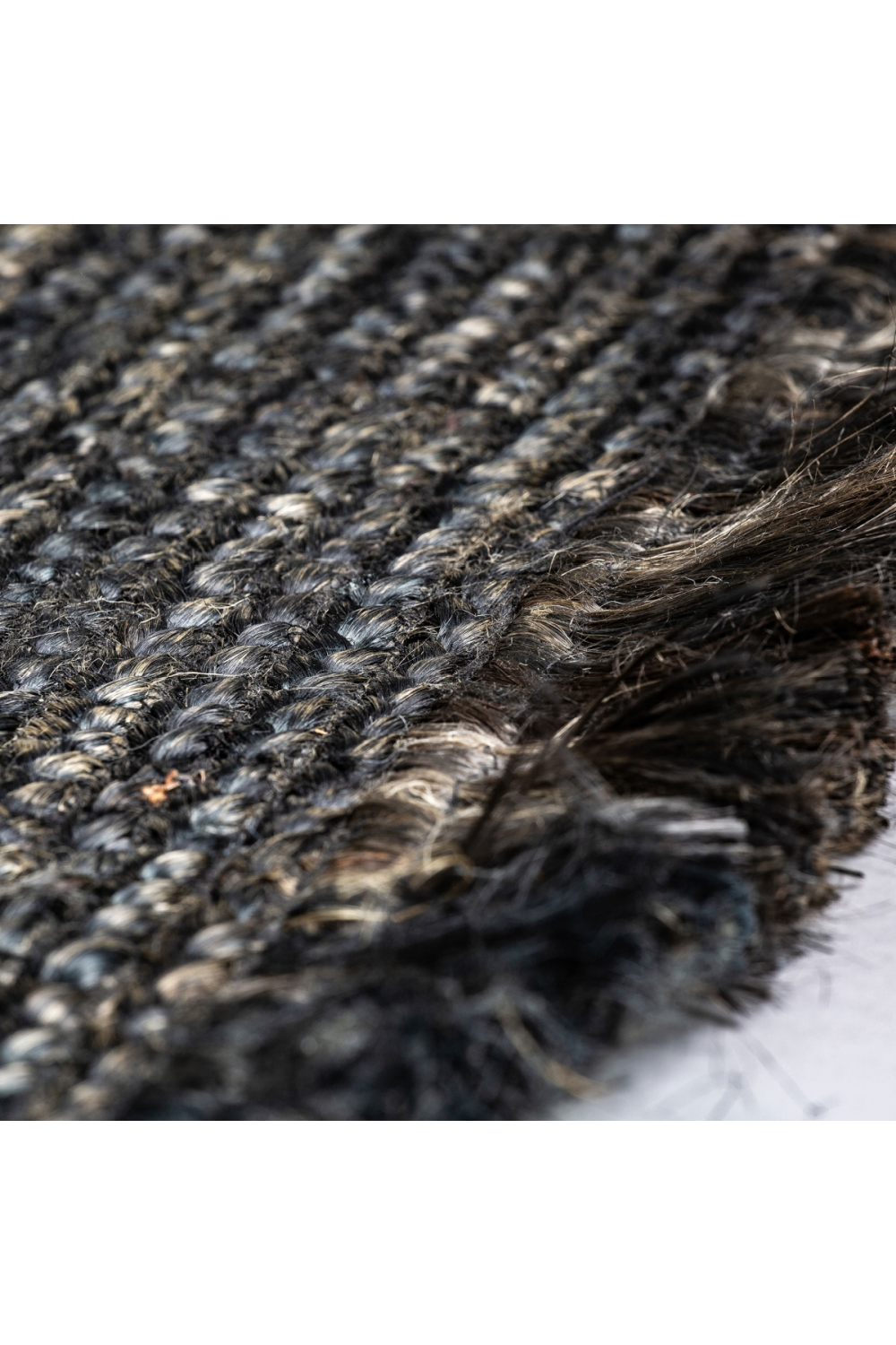   Black Natural Fiber Carpet 10' x 7' | Oroa.com