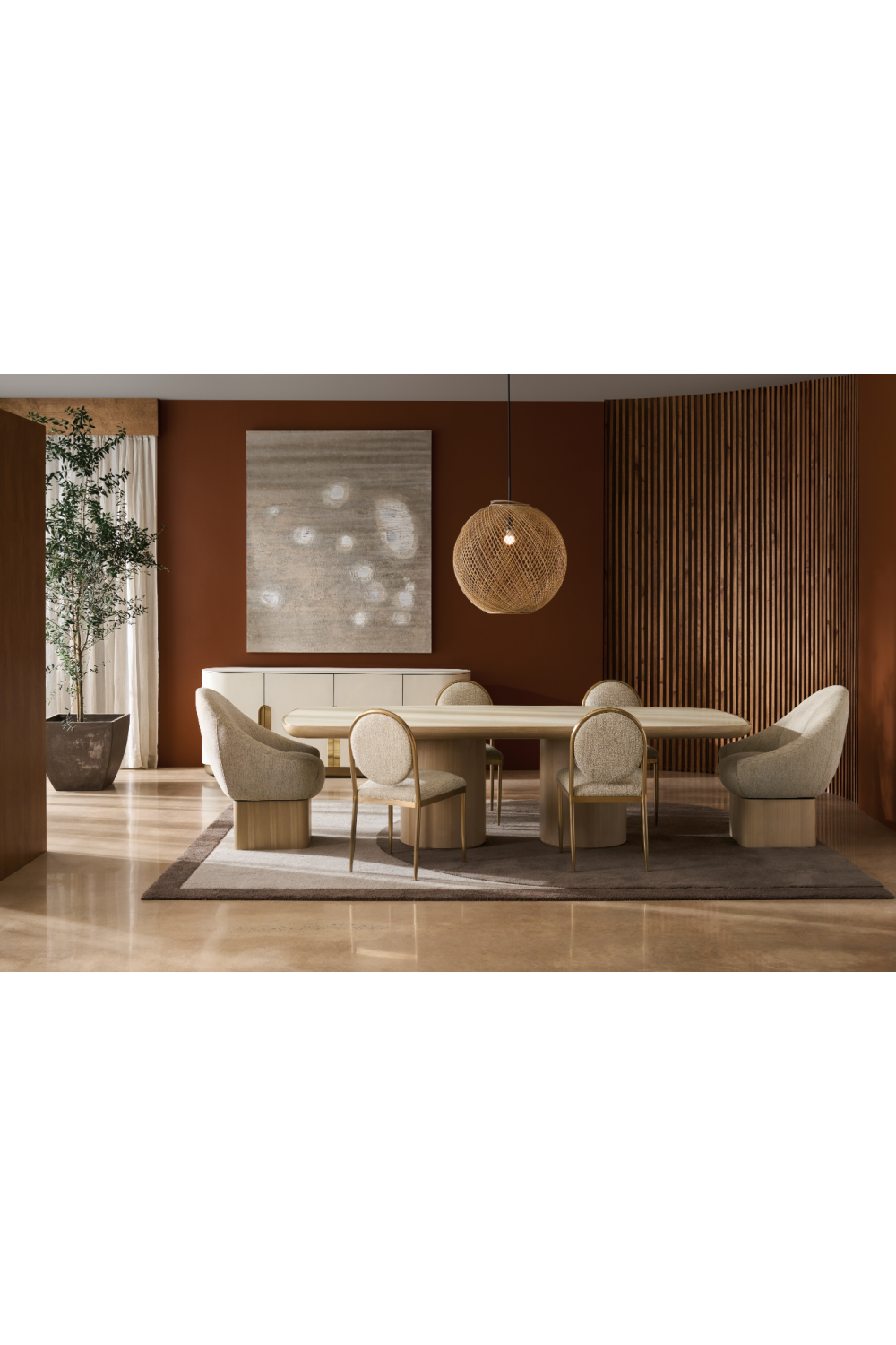   Bronze Hardware 4-Door Sideboard | Oroa.com