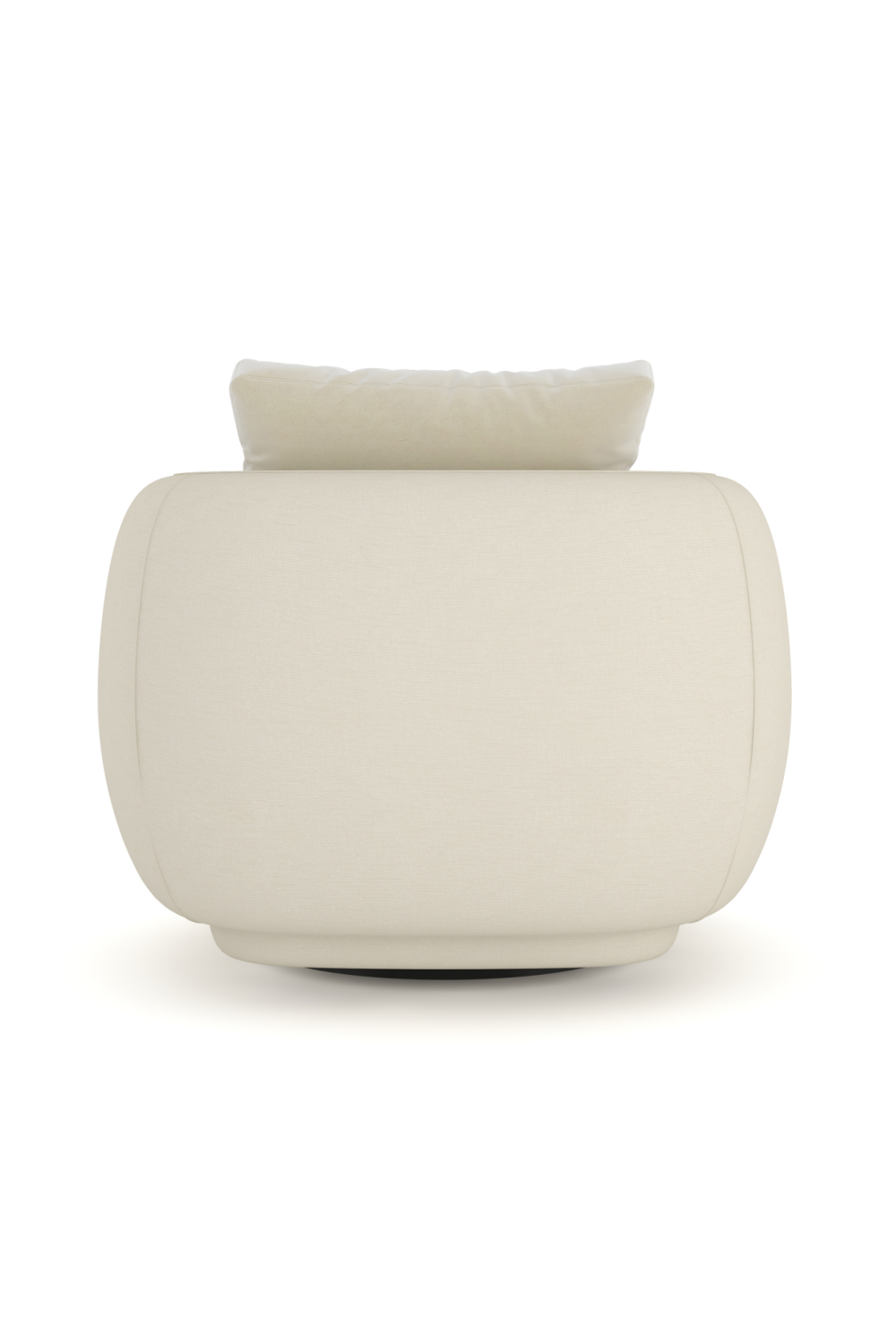   Ivory Linen Swivel Chair | Oroa.com