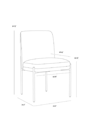   Modern European furniture - Textured Fabric Dining Chair - www.oroa.com | Oroa.com