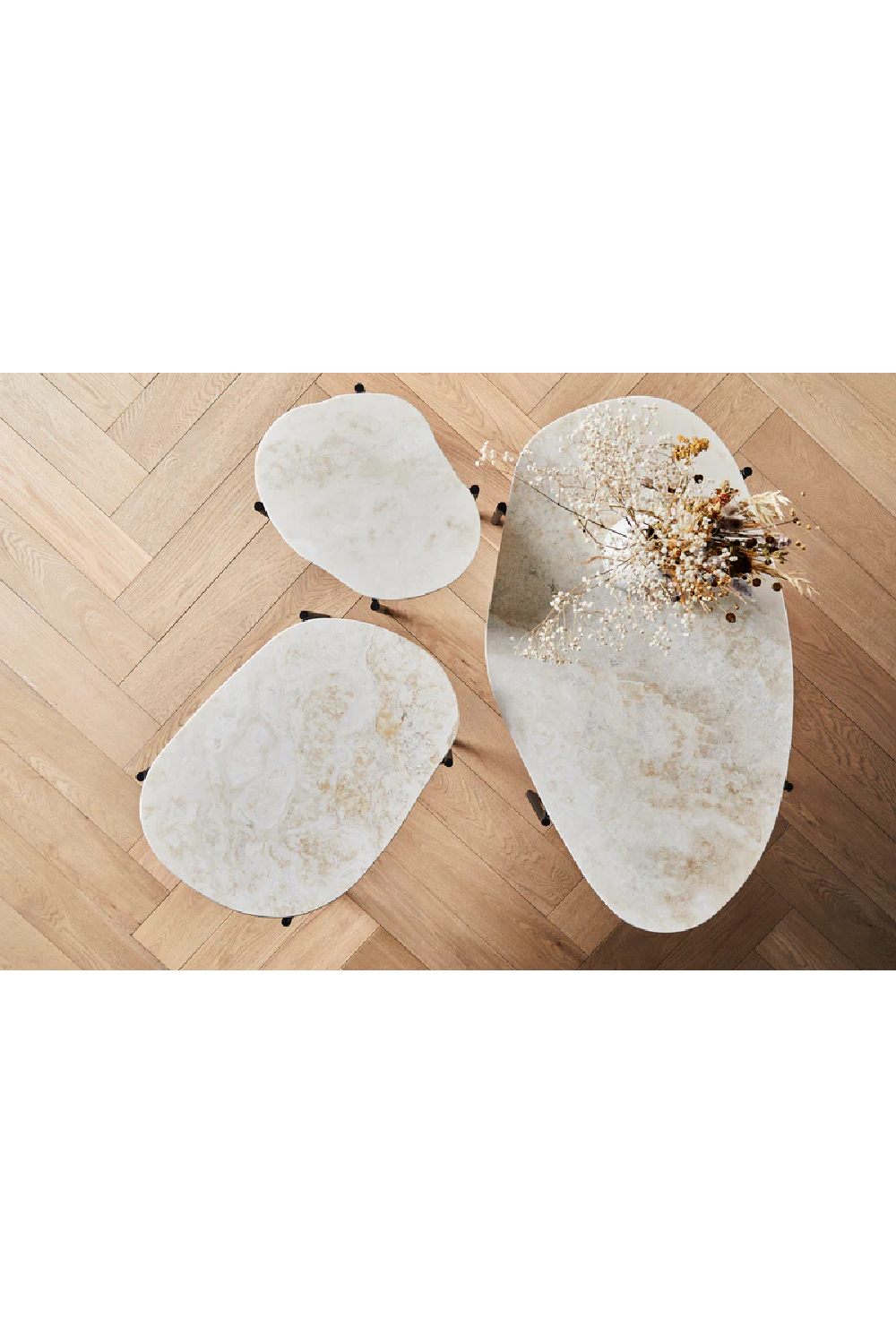   Travertine Organic Occasional Table S | Oroa.com