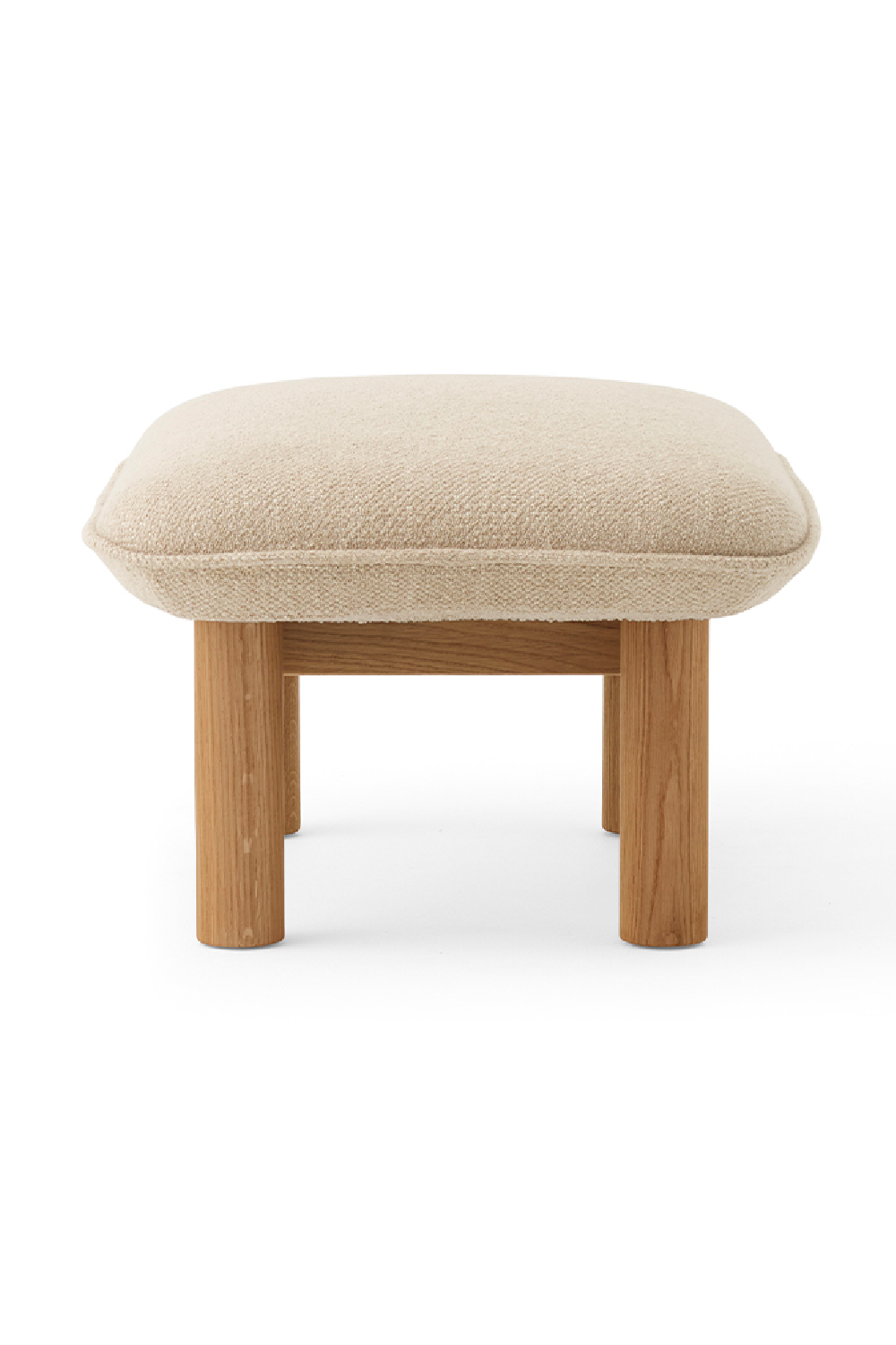   Cushioned Wooden Ottoman | Oroa.com