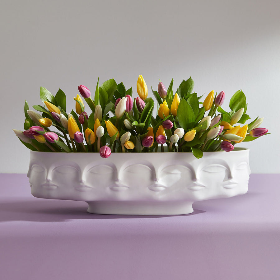   Unglazed Porcelain Long Bowl | Oroa.com