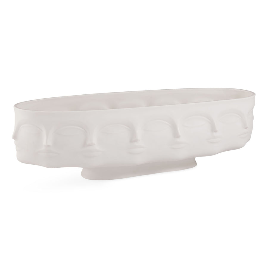   Unglazed Porcelain Long Bowl | Oroa.com