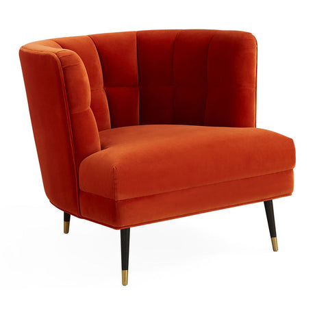   Curved Orange Club Chair | Oroa.com