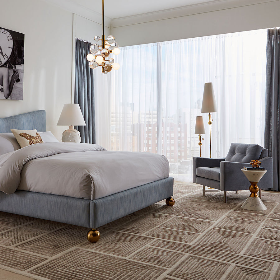   White Linen Shade Floor Lamp | Oroa.com
