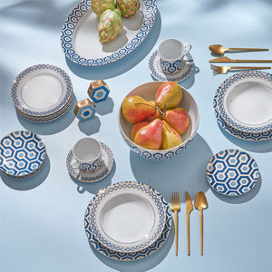   Hexagon Pattern Porcelain Serving Platter | Oroa.com