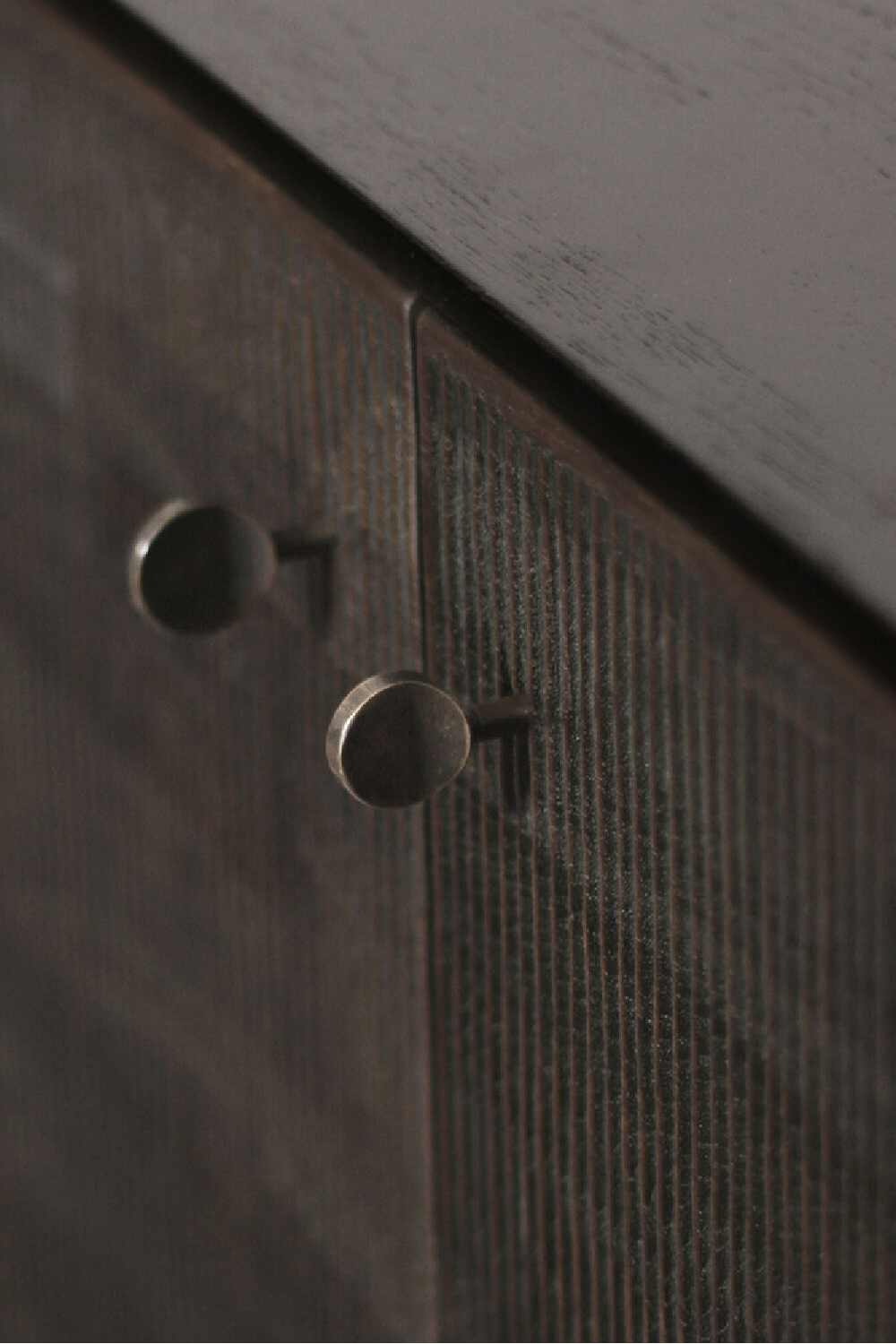   Varnished Teak Black Sideboard | Oroa.com