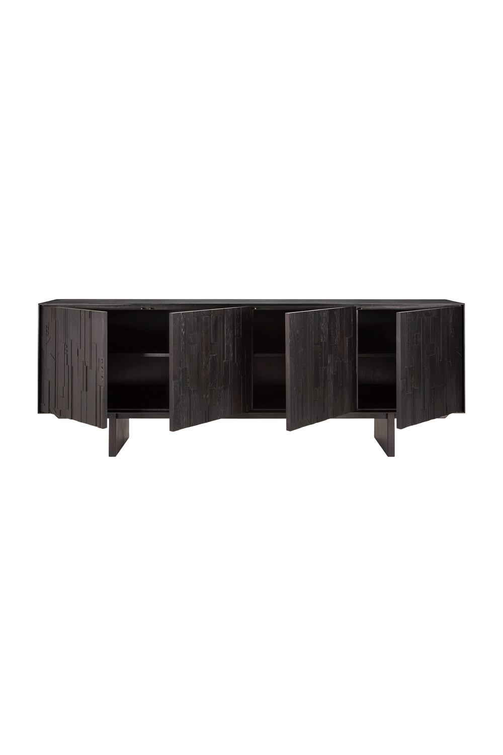   Black Teak Industrial Sideboard | Oroa.com