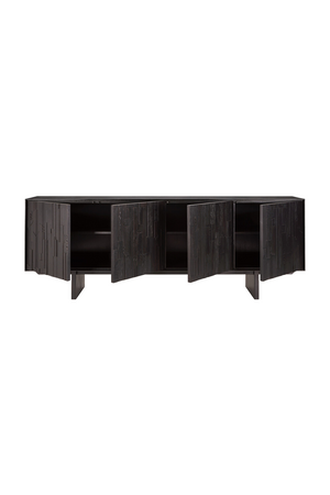  Black Teak Industrial Sideboard | Oroa.com