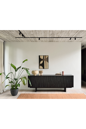  Black Teak Industrial Sideboard | Oroa.com