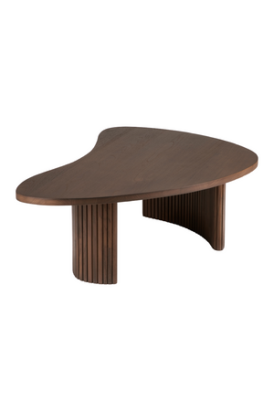   Teak Pebble-Shaped Coffee Table | Oroa.com