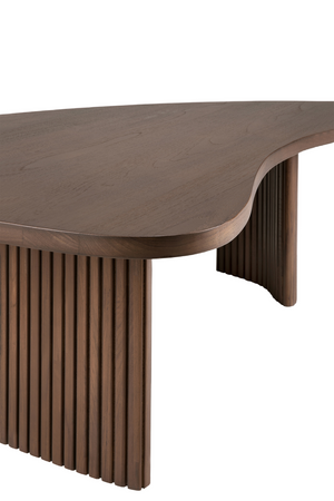   Teak Pebble-Shaped Coffee Table | Oroa.com