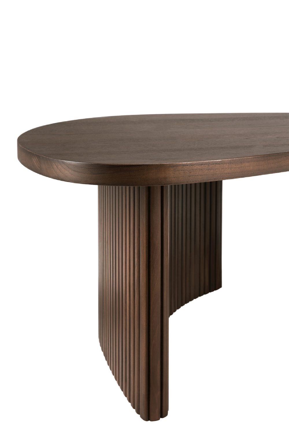   Teak Pebble-Shaped Coffee Table | Oroa.com