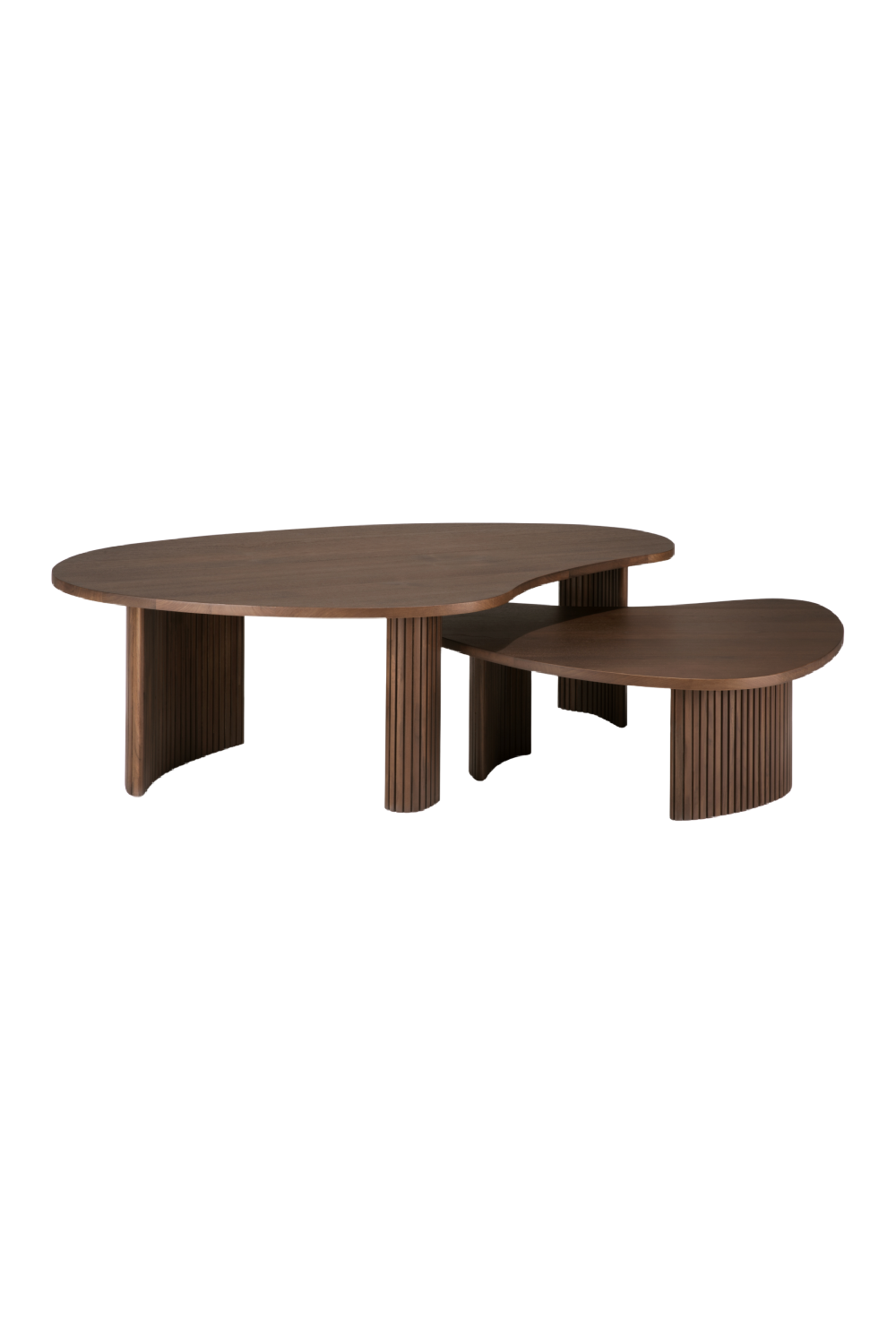   Teak Pebble-Shaped Coffee Table | Oroa.com